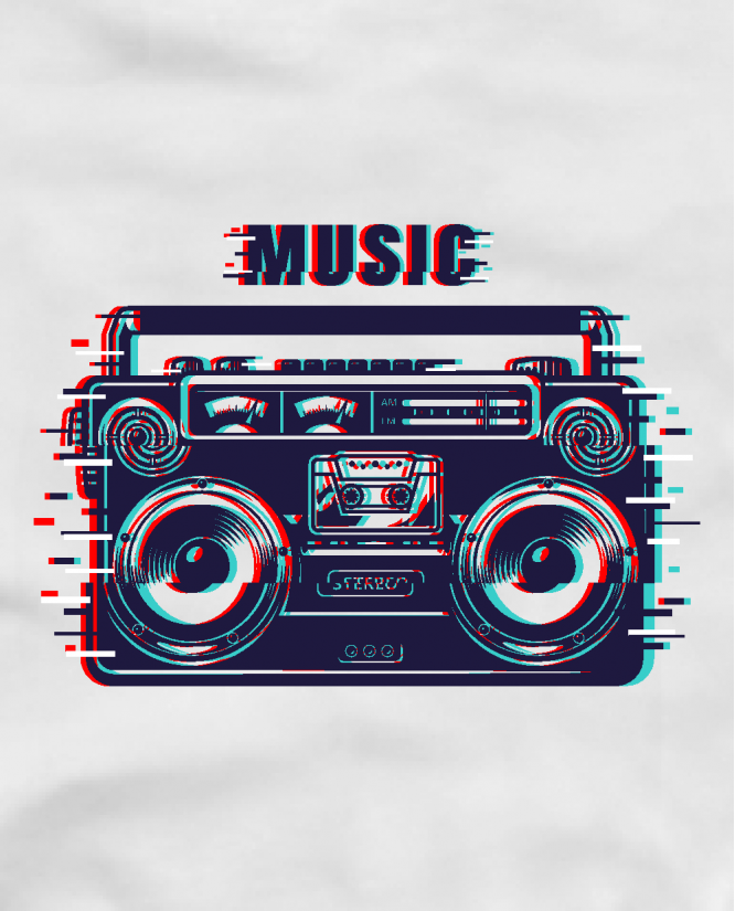 marškinėliai Music Sound